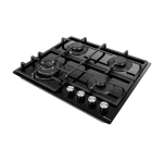 Hisense 60CM 4 Burner Gas Black Glass Built-in Hob HHU60GAGB - Image 2