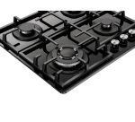 Hisense 60CM 4 Burner Gas Black Glass Built-in Hob HHU60GAGB - Image 4