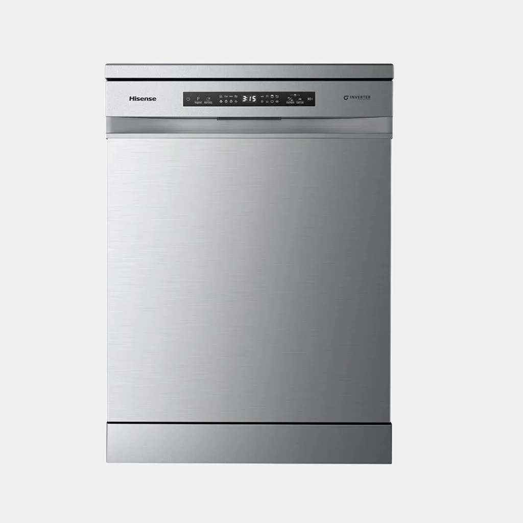 hisense_dishwasher_15_plates_silver.webp Hisense 13 Place Freestanding Dishwasher HS623E90X - Image 1
