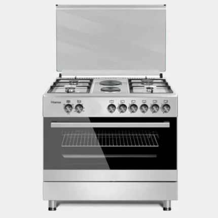 Hisense 90CM Freestanding 4 Gas + 2 Electric Cooker HF942GEES
