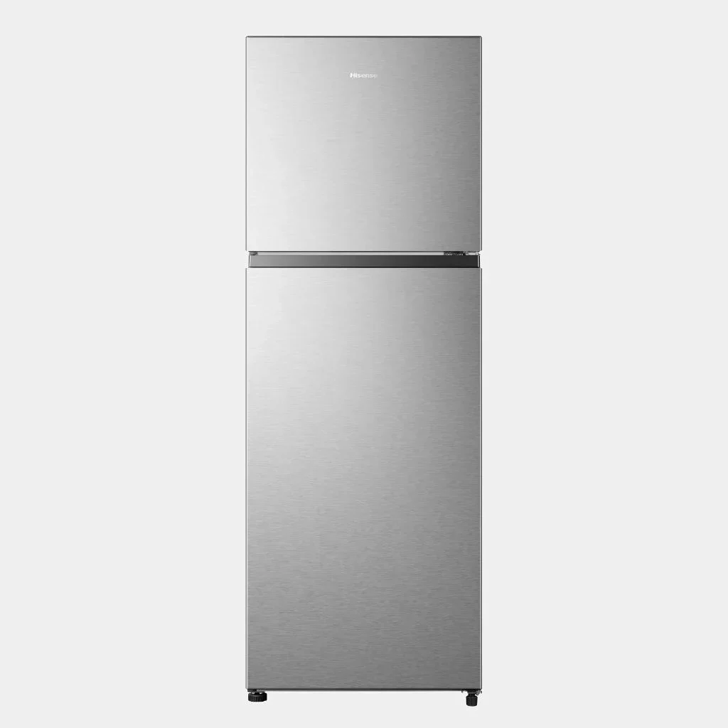 hisense_refrigerator_double_door_320l_silver.webp Hisense 320L Silver Double Door Fridge REF320DR - Image 1