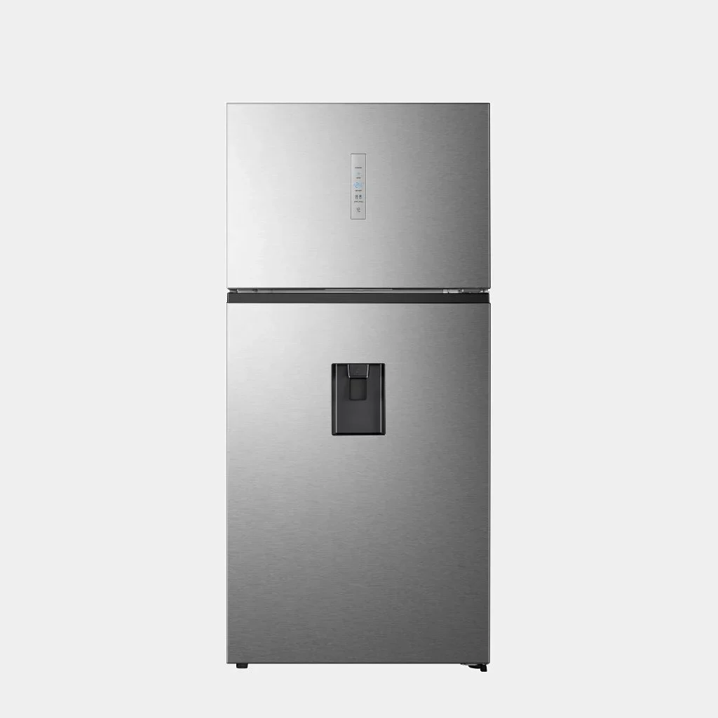 hisense_refrigerator_double_door_510l_with_dispenser_silver.webp Hisense 496L Double Door Fridge REF510DR - Image 1