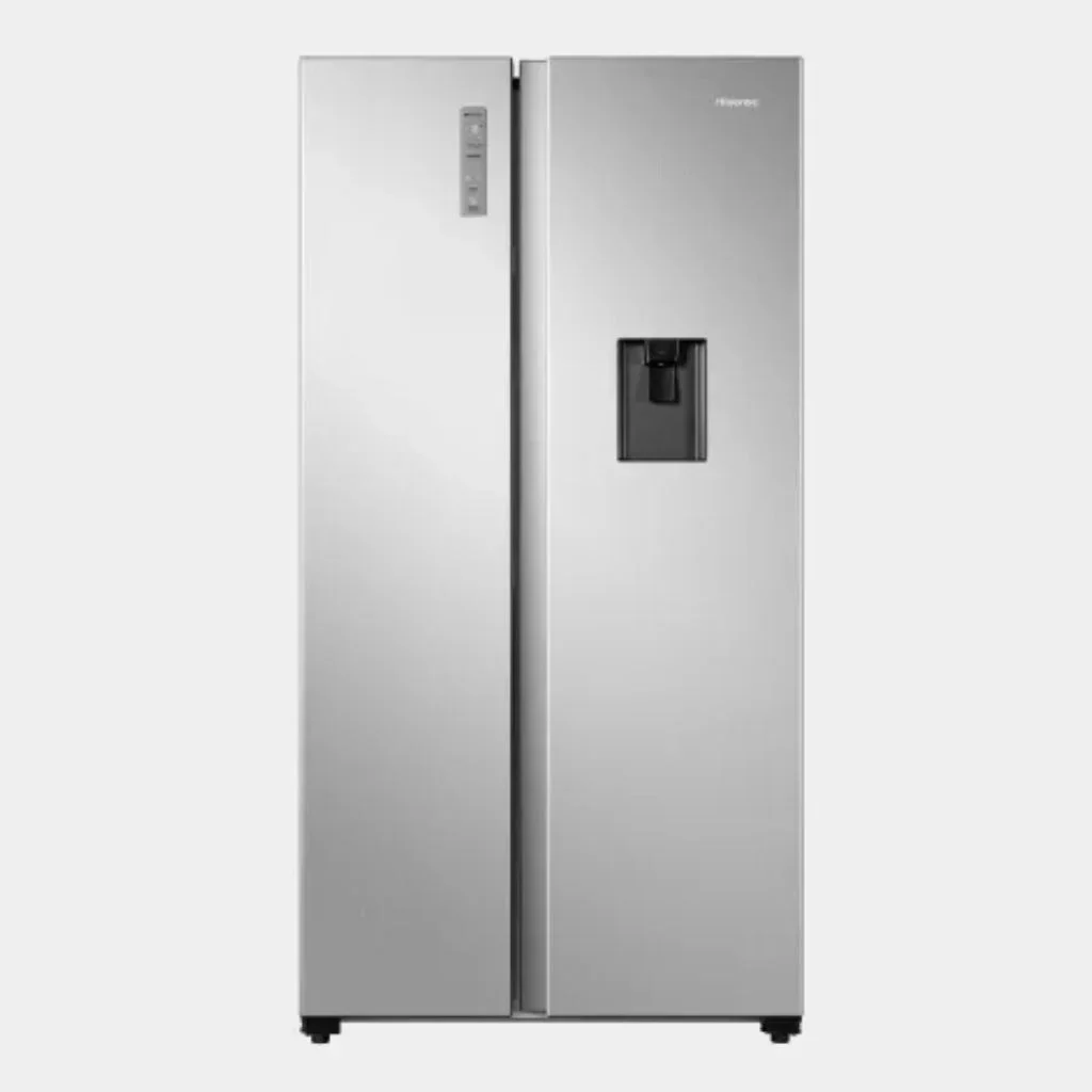 hisense_refrigerator_double_door_541l_silver.webp Hisense 541L Side-by-Side Fridge REF558DR - Image 1